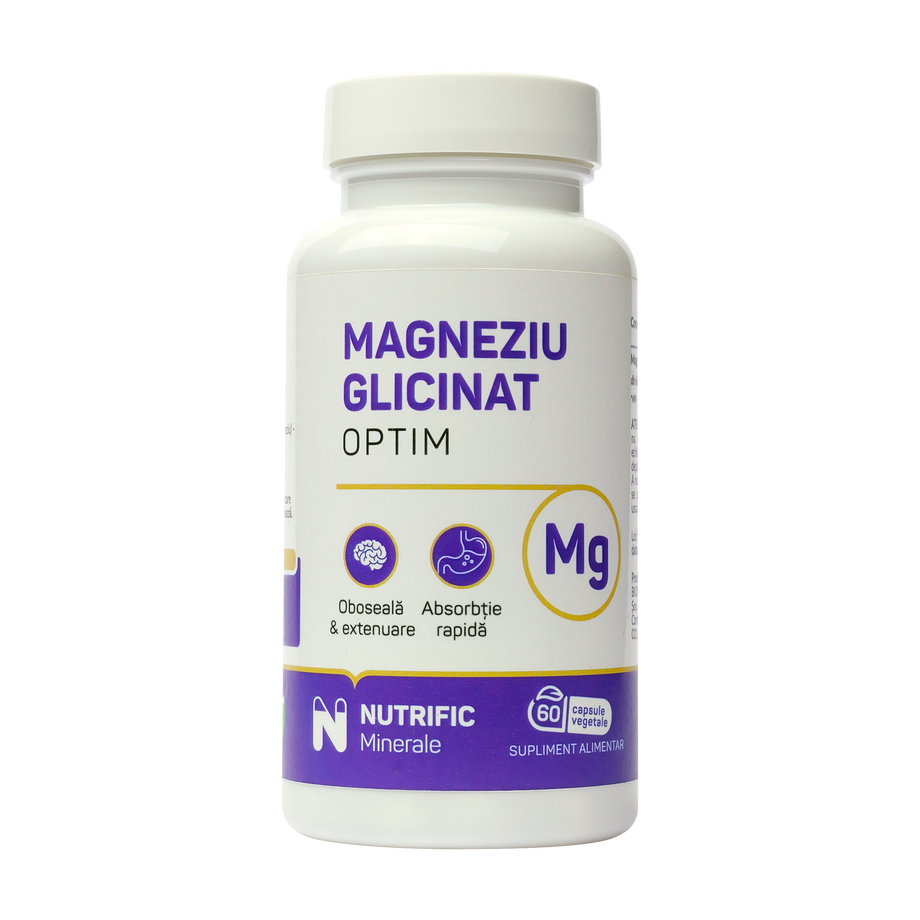 Magneziu glicinat optim 60 capsule vegetale