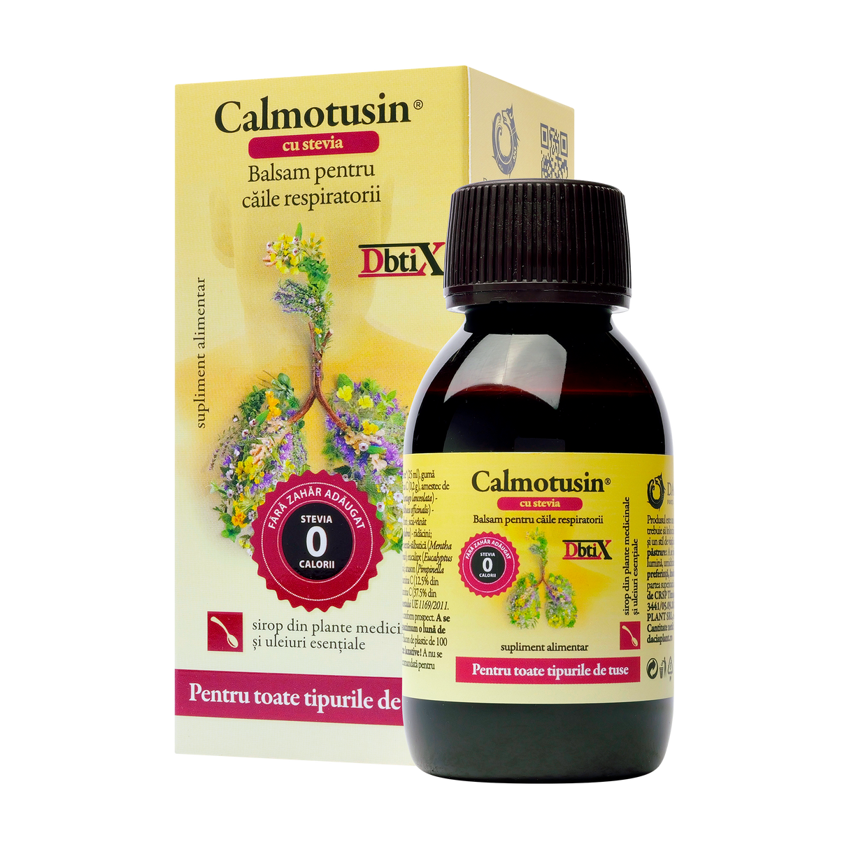 Calmotusin cu stevia DBTIX sirop 100 ml