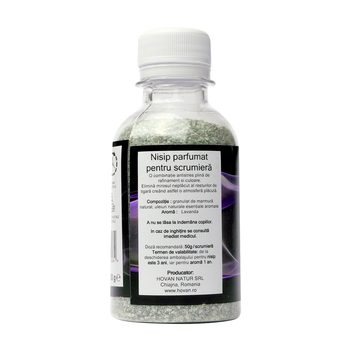 Nisip parfumat pentru scrumiera lavanda 200 g