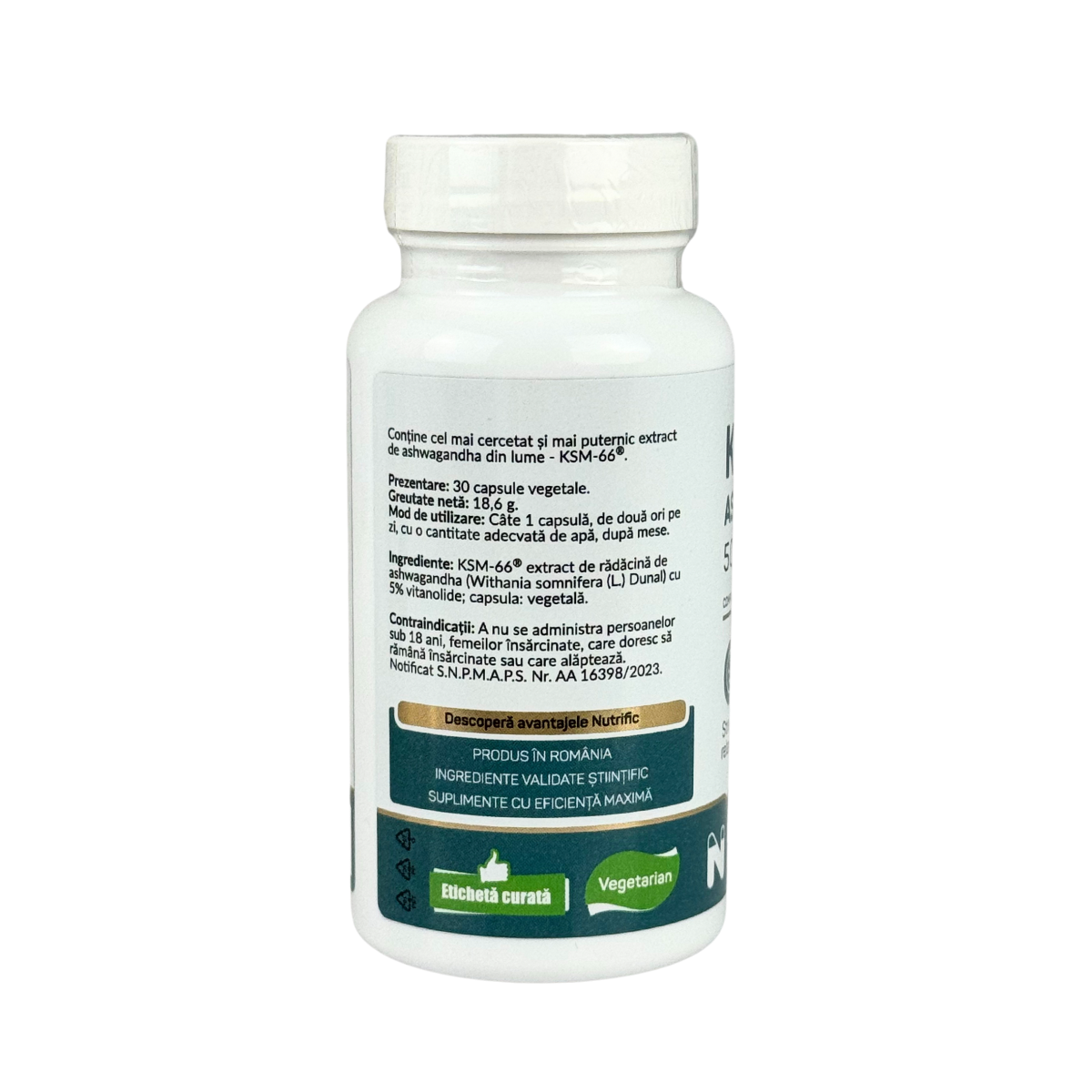 Ashwagandha KSM 500mg 30 capsule vegetale