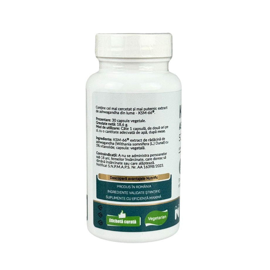 Ashwagandha KSM 500mg 30 capsule vegetale