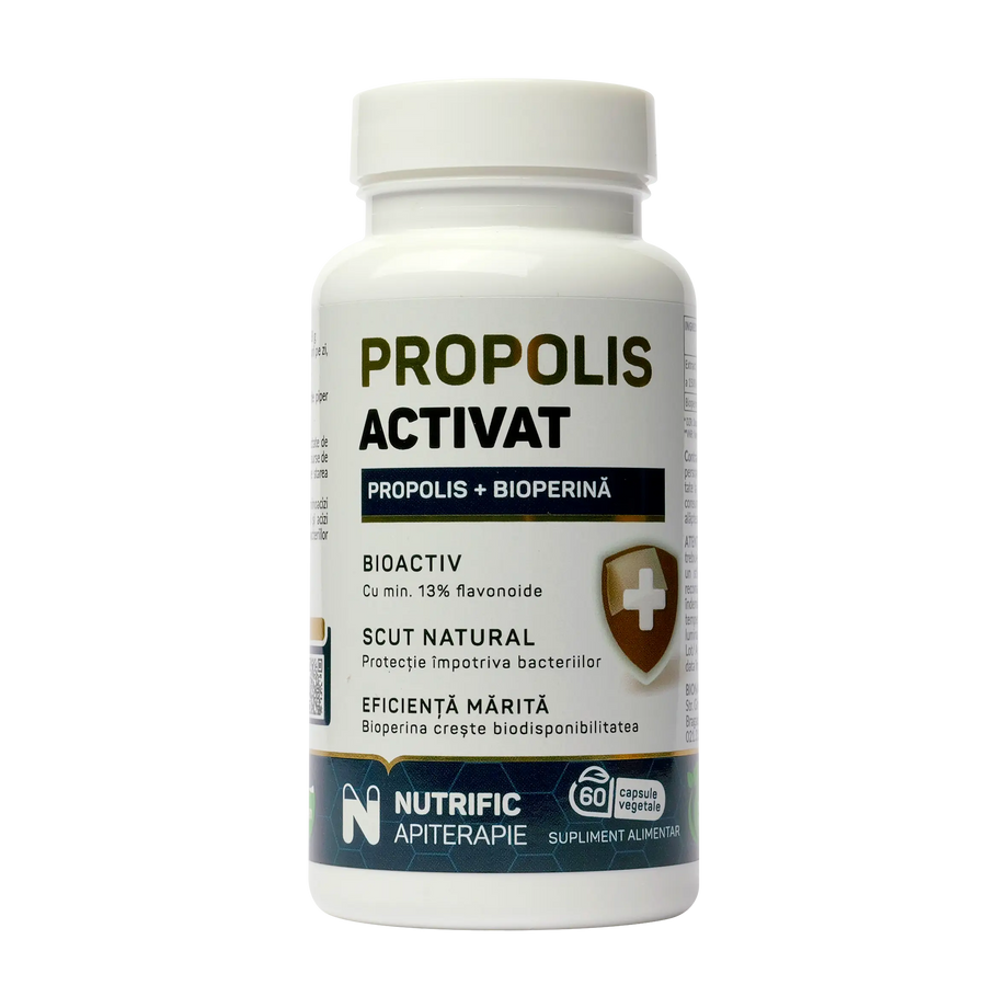 Propolis activat cu bioperina 60 capsule vegetale