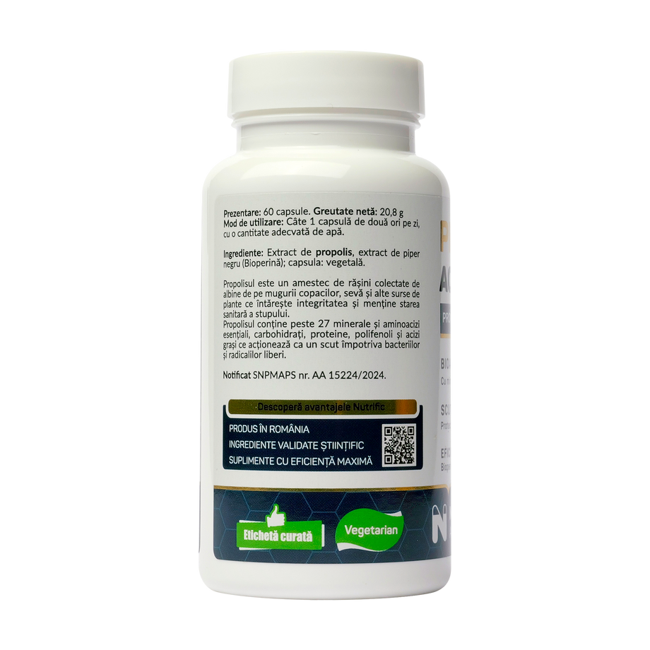 Propolis activat cu bioperina 60 capsule vegetale