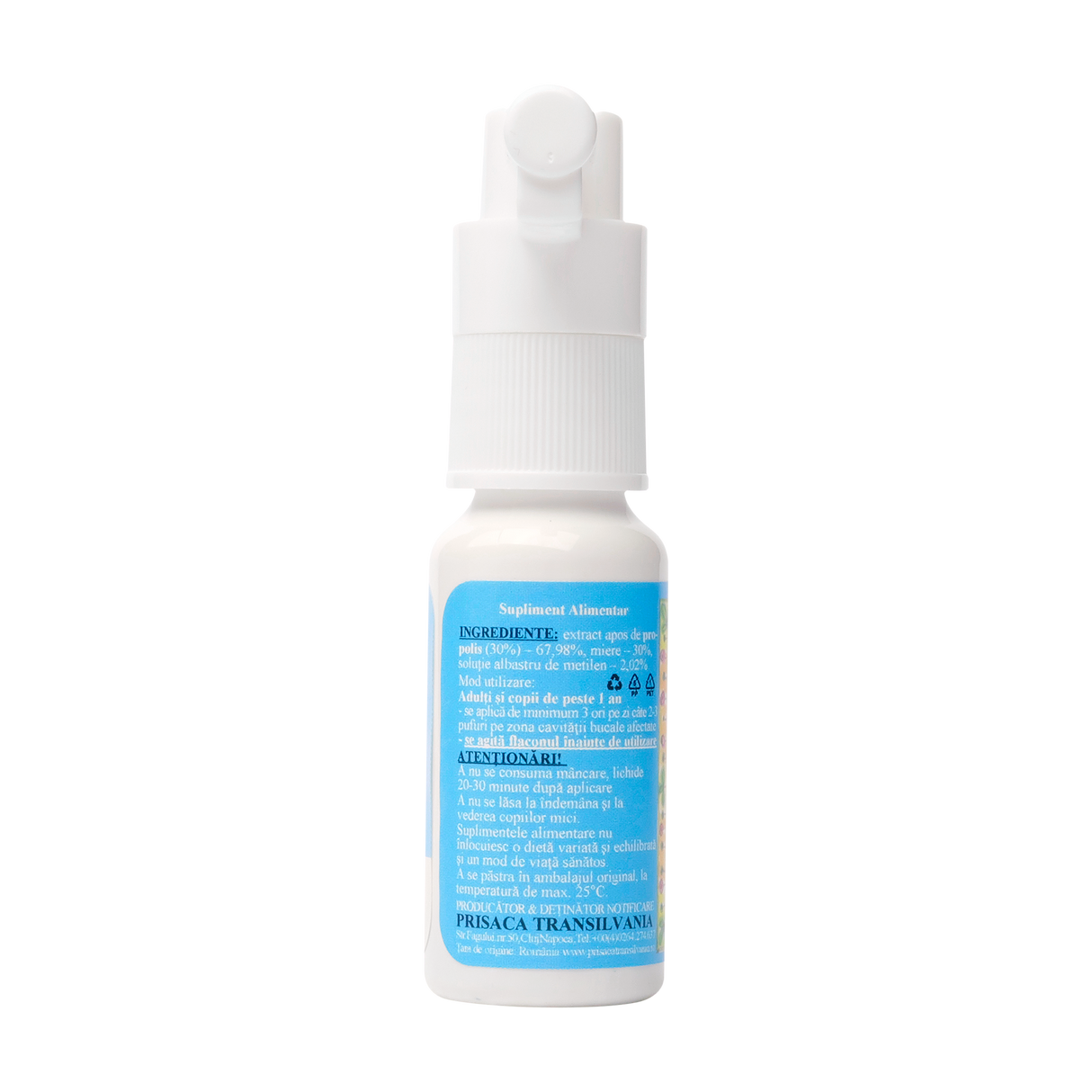 Spray de gat cu albastru de metilen pt.copii si adulti 20 ml