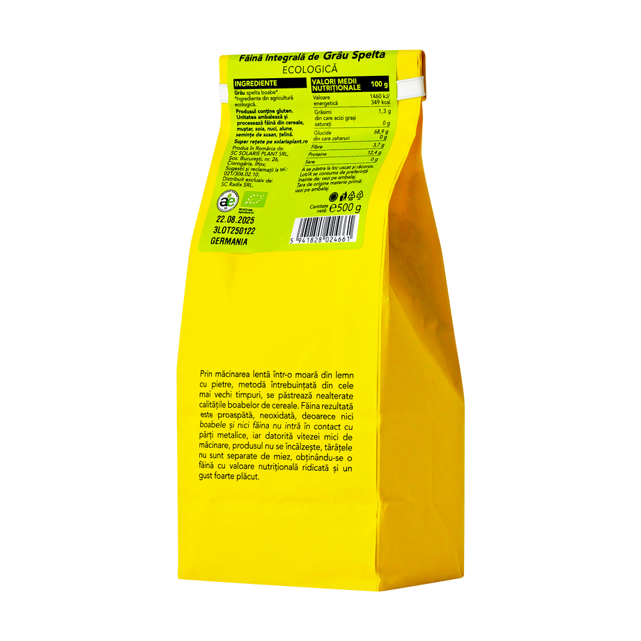Faina integrala de grau spelta eco 500g Solaris Bio