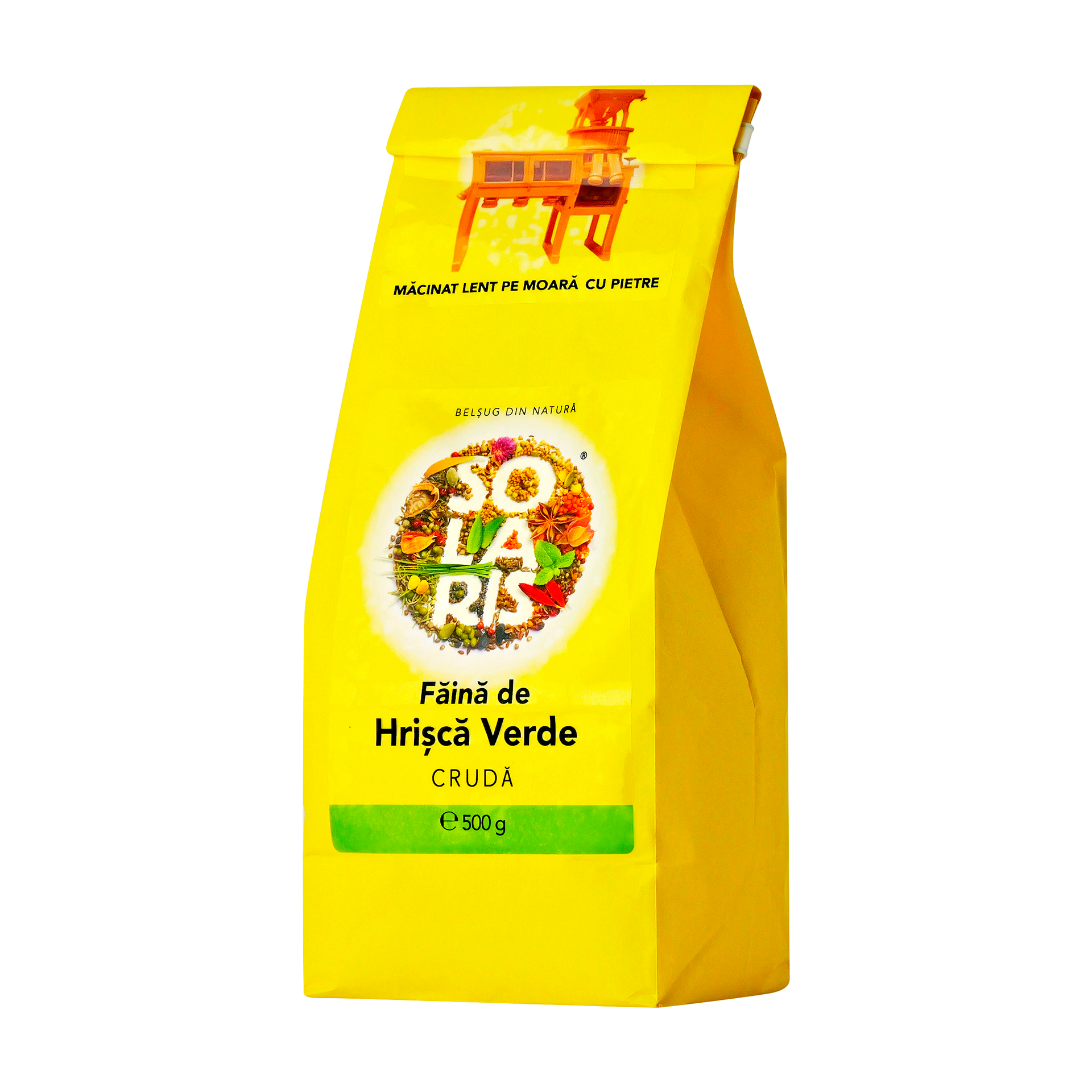 Faina de hrisca verde cruda 500 g – Solaris