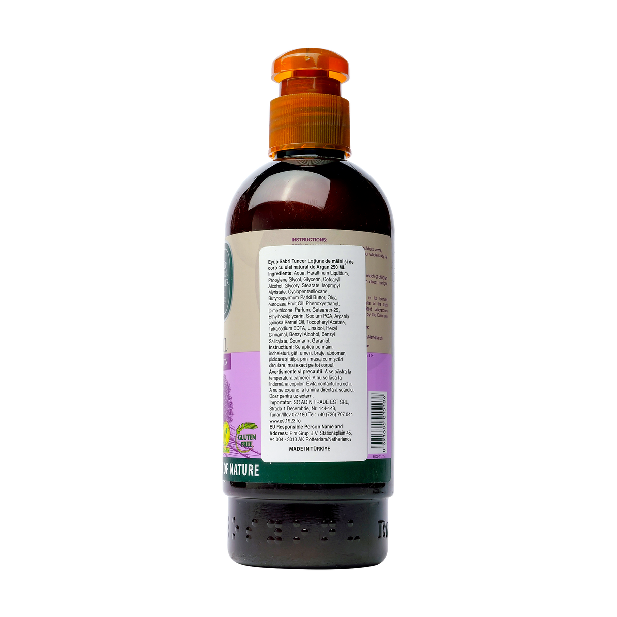 Lotiune de maini si corp cu Ulei de Argan 250 ml