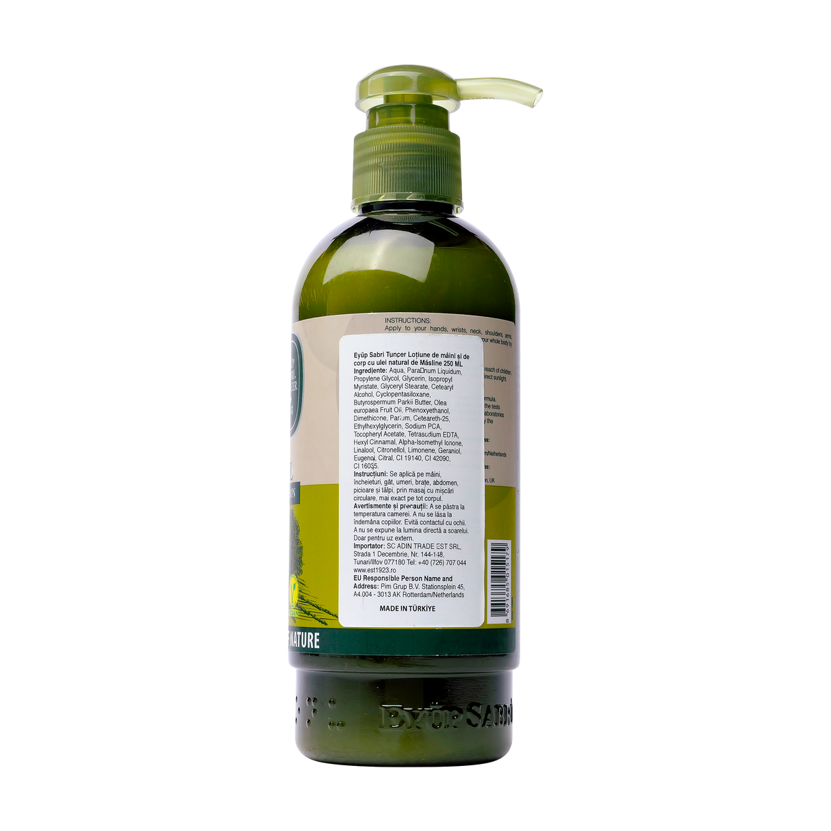 Lotiune de maini si corp cu Ulei de Masline 250 ml