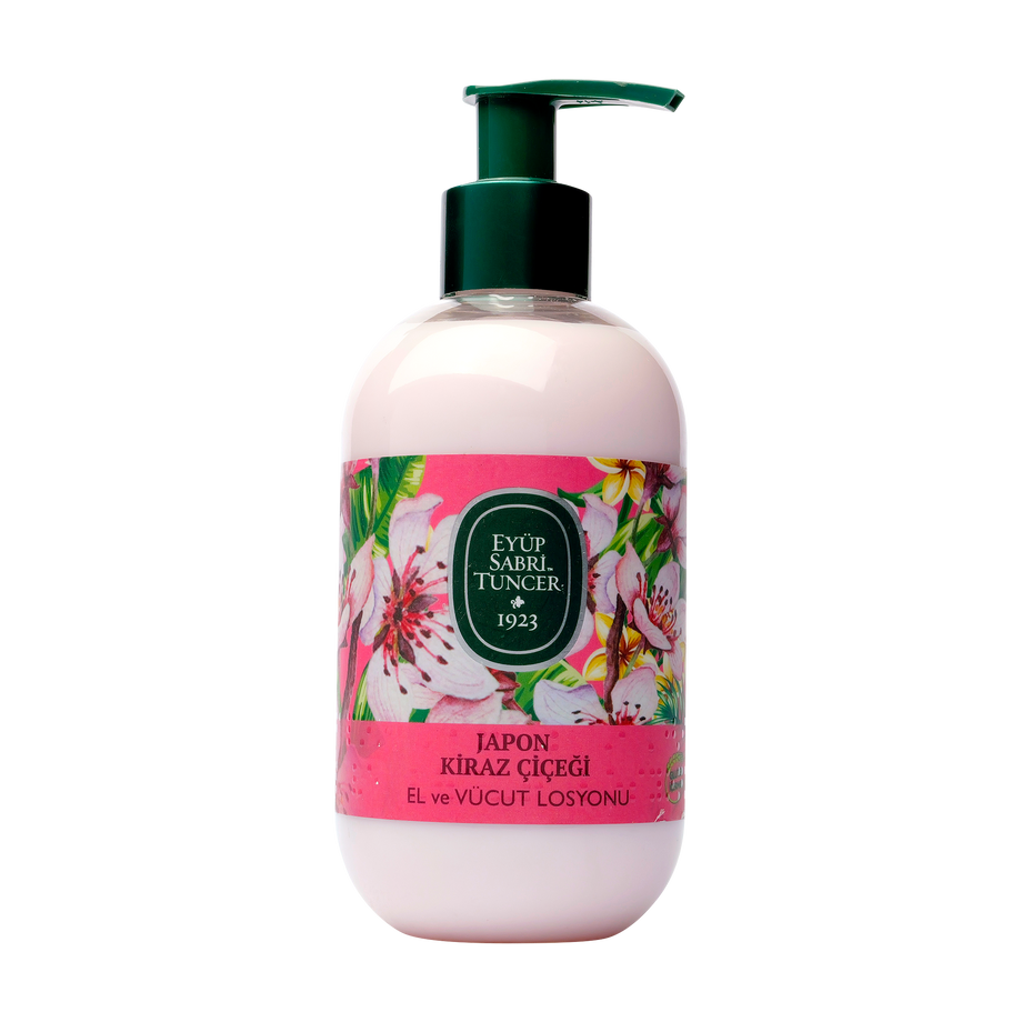 Lotiune de maini si corp cu Ulei de Masline Japanese Cherry Blossom 280 ml