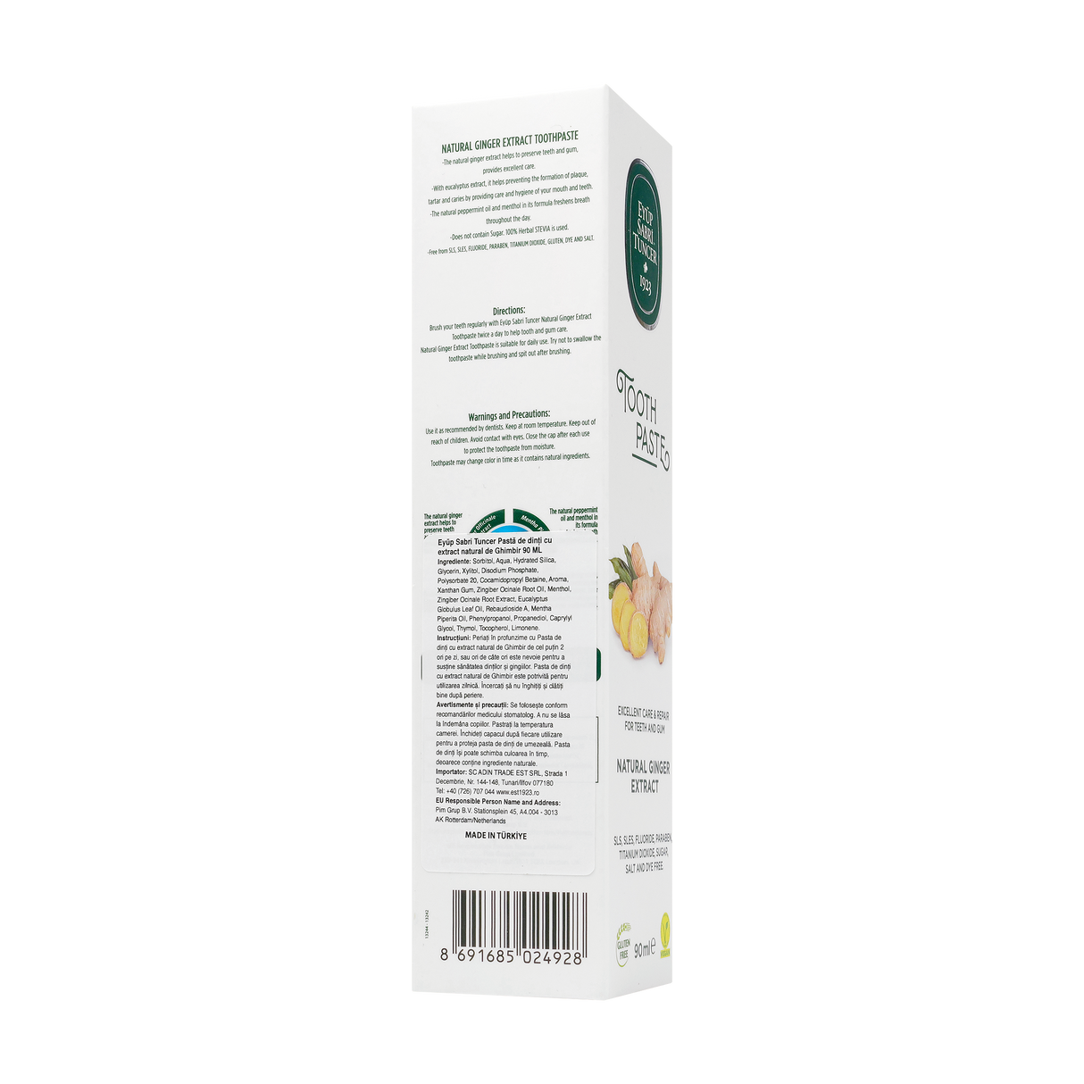 Pasta dinti cu Extract de Ghimbir 90 ml