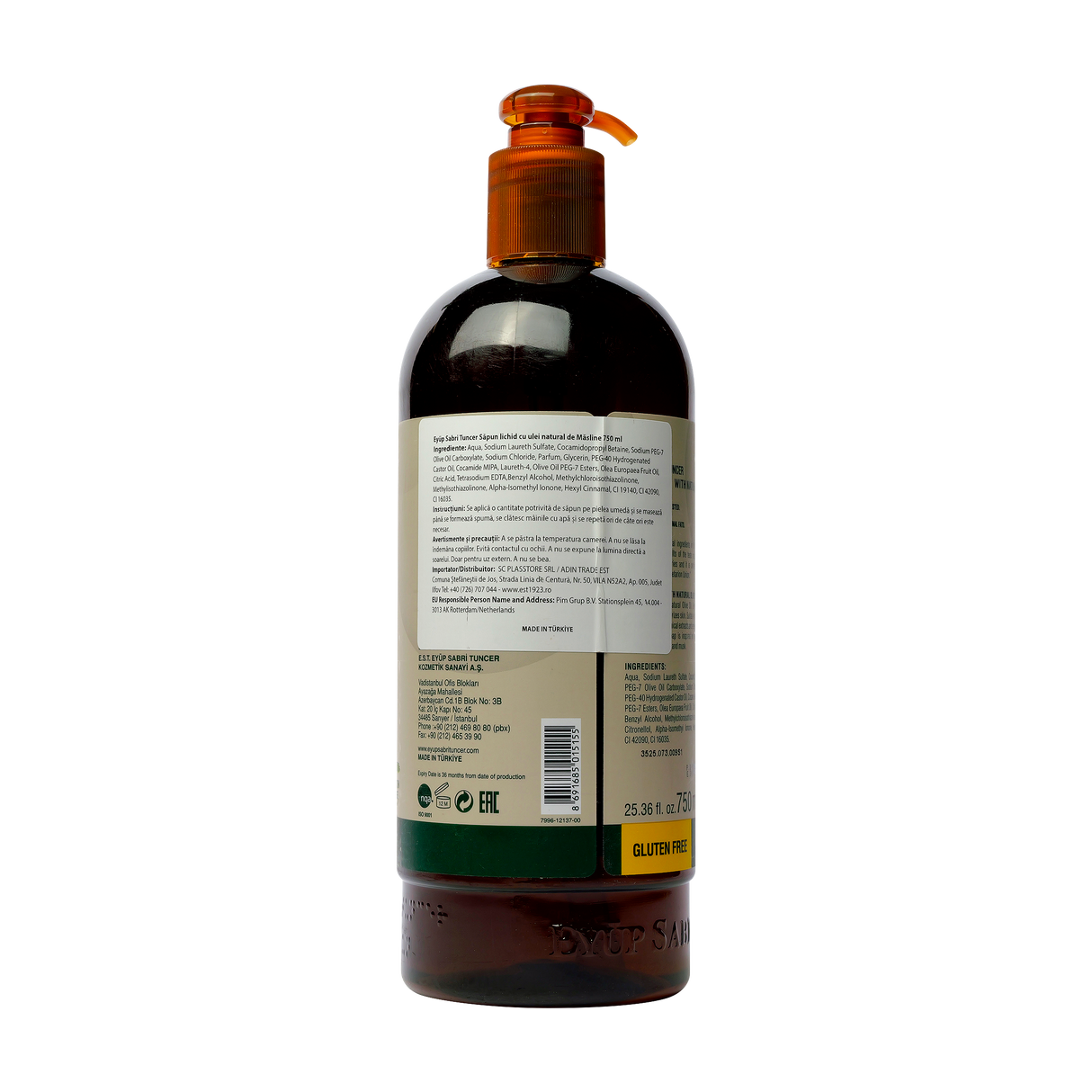 Sapun lichid cu ulei de masline 750 ml