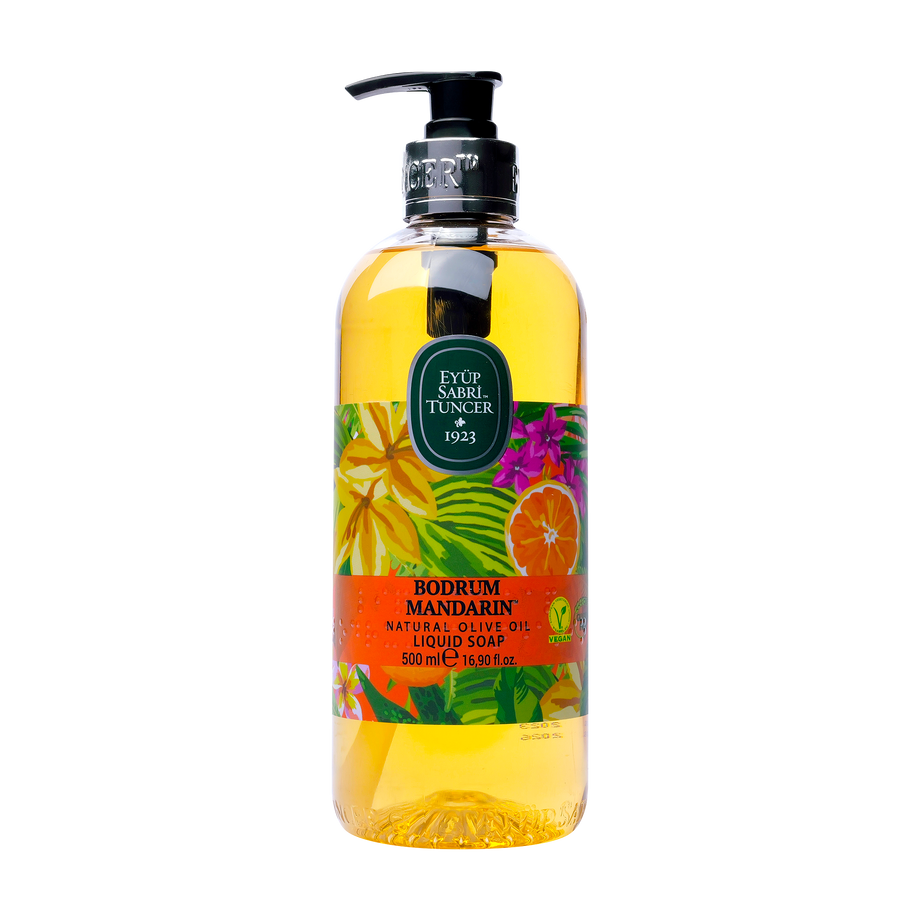 Sapun lichid Bodrum Mandarin cu ulei de masline 500 ml