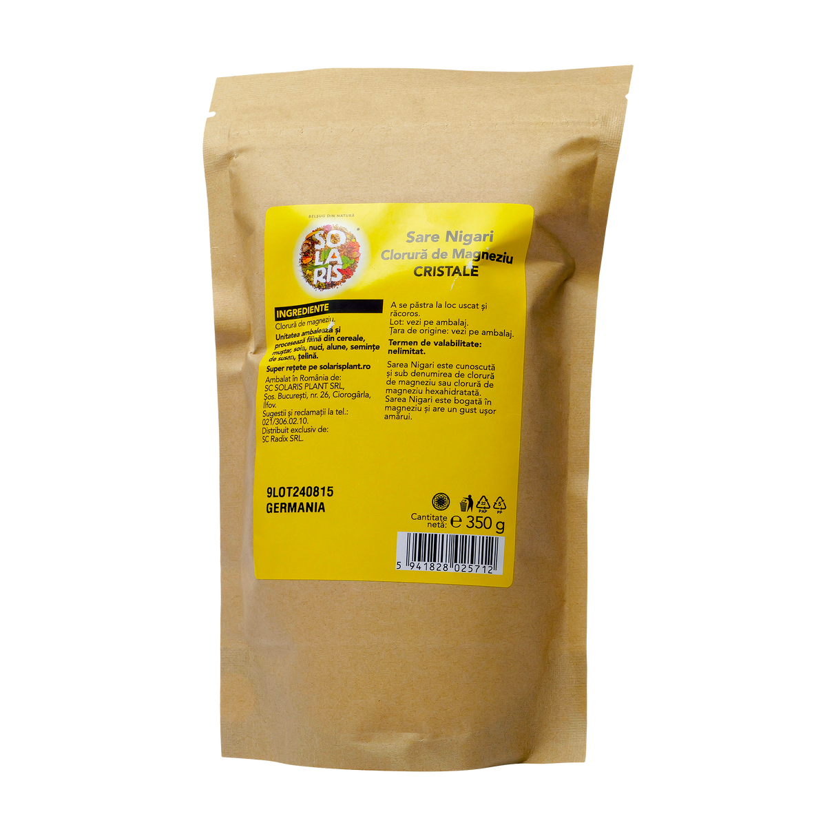 Sare nigari clorura de magneziu cristale 350 g