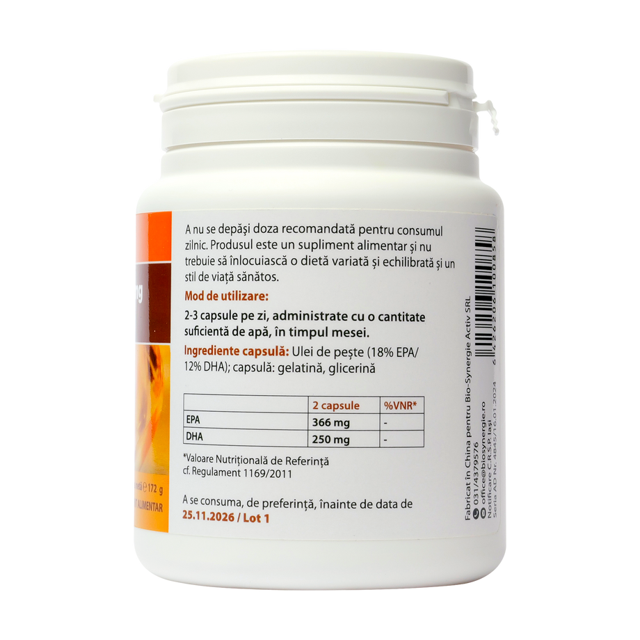 Omega 3 ulei de peste 1000mg 120 capsule