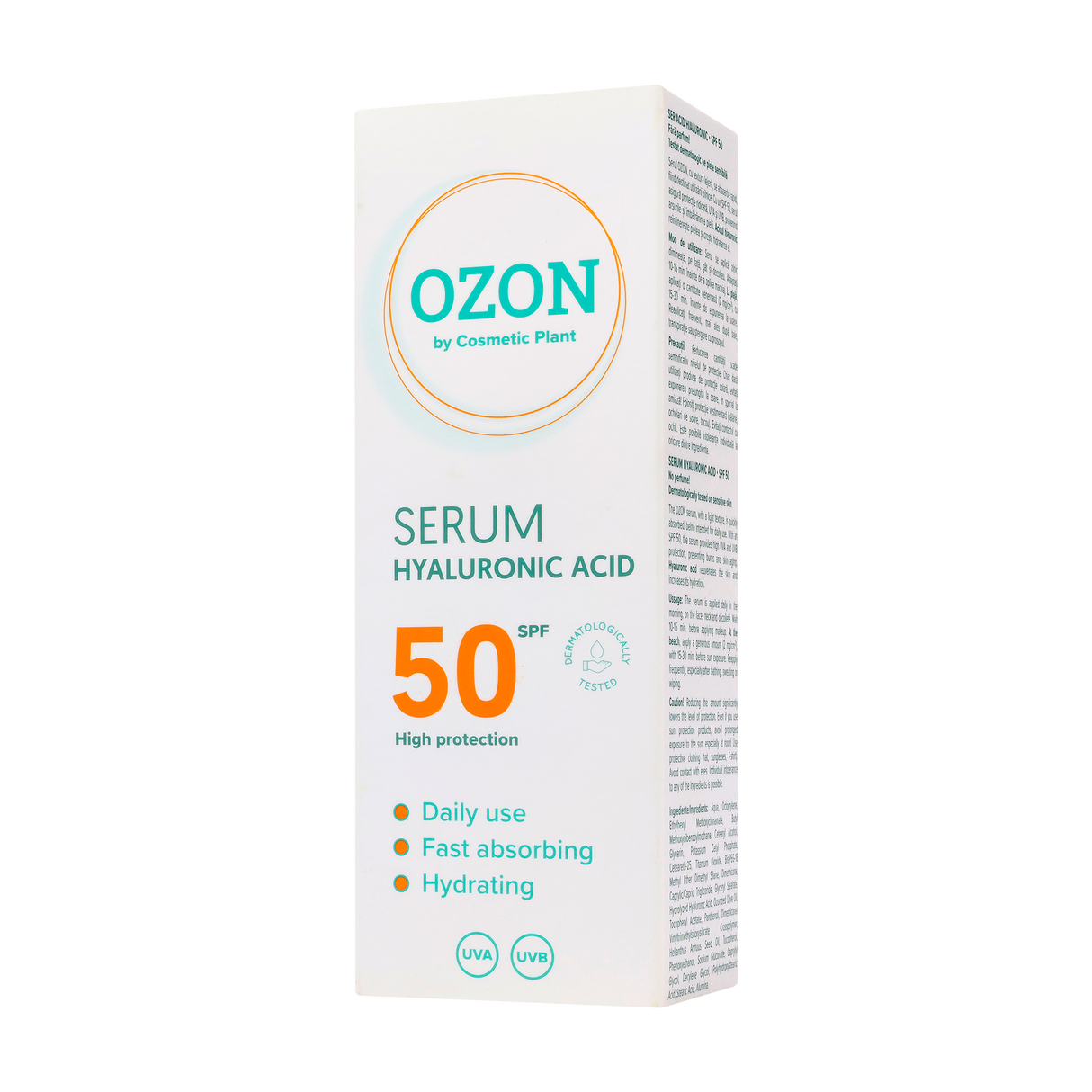 Ser acid hialuronic Ozon SPF 50 30 ml