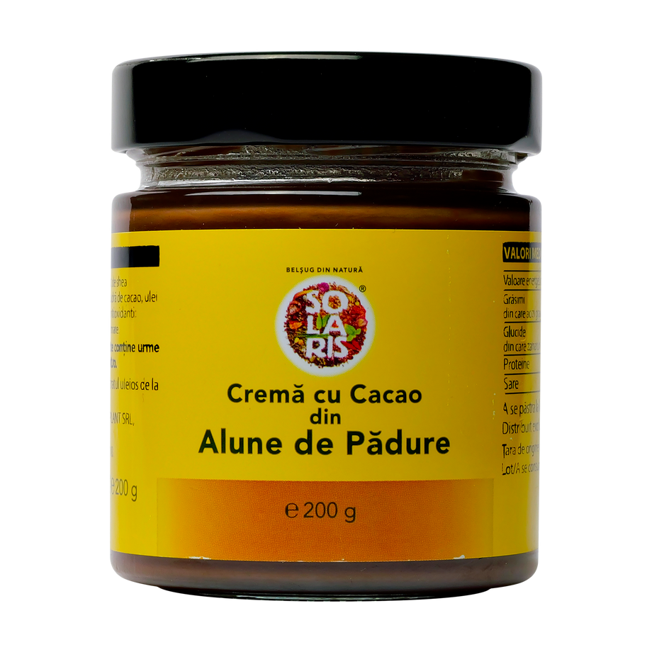 Crema cu cacao din alune de padure 200 g