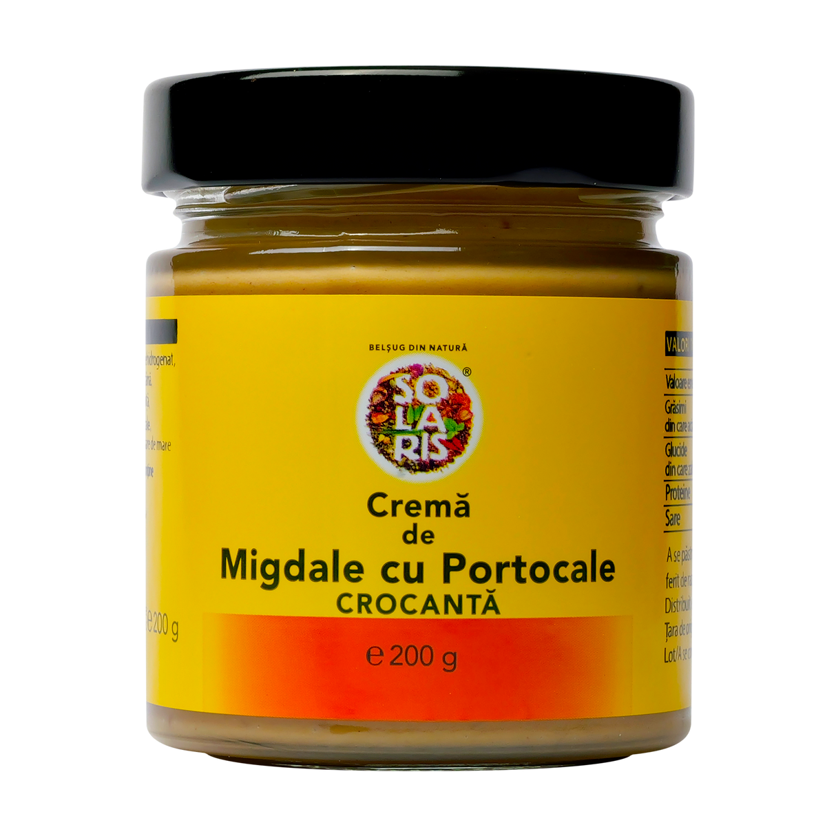 Crema de migdale cu portocale crocanta 200 g