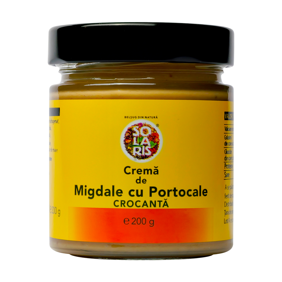 Crema de migdale cu portocale crocanta 200 g