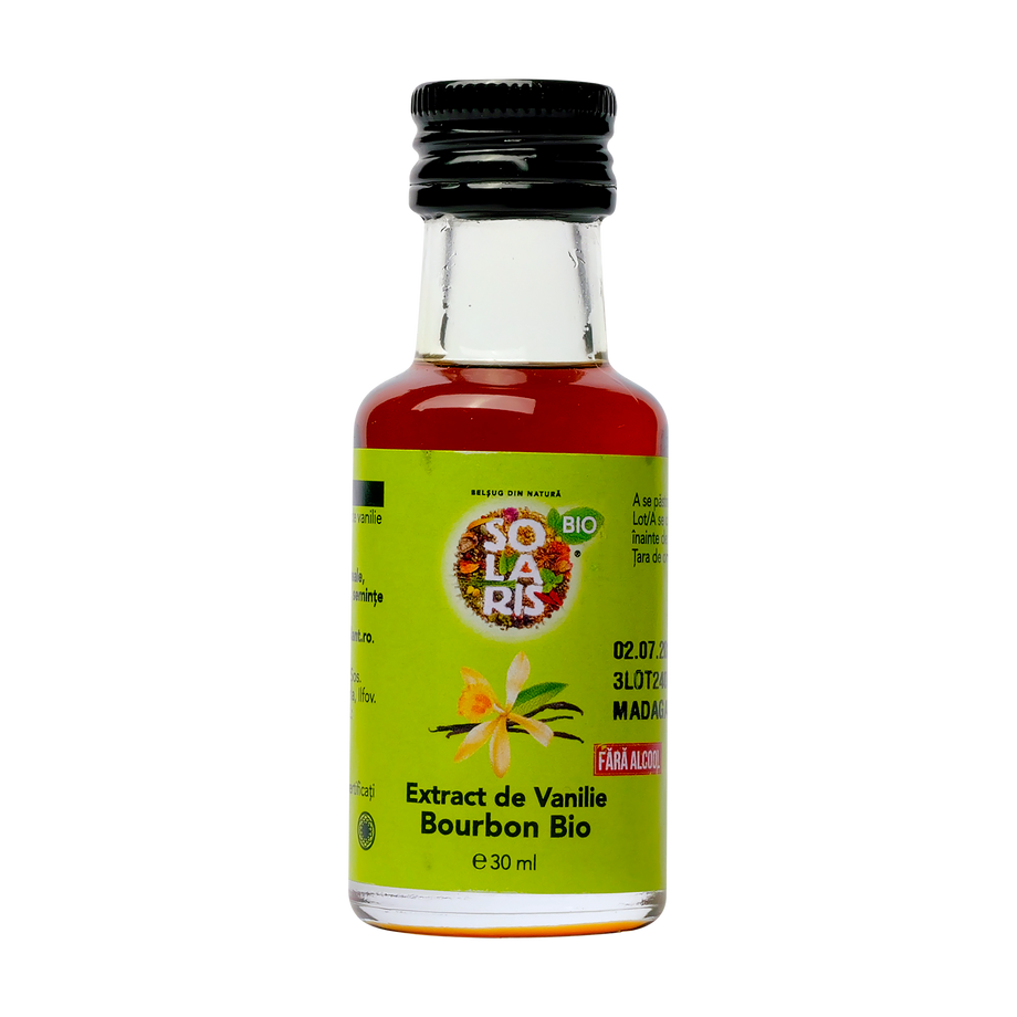 Extract de vanilie bourbon fara alcool Eco 30ml Solaris Bio