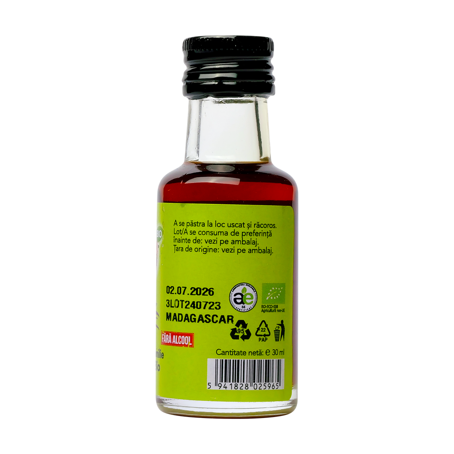 Extract de vanilie bourbon fara alcool Eco 30ml Solaris Bio