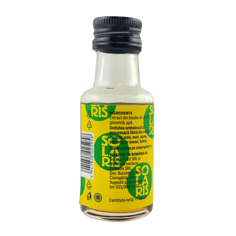 Extract de vanilie bourbon fara alcool 30ml Solaris