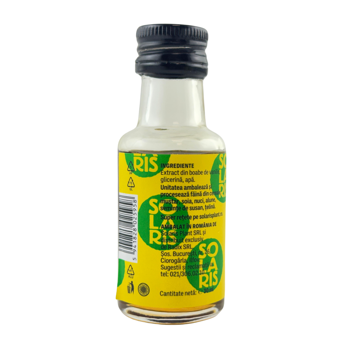 Extract de vanilie bourbon fara alcool 30ml Solaris - imagine 3