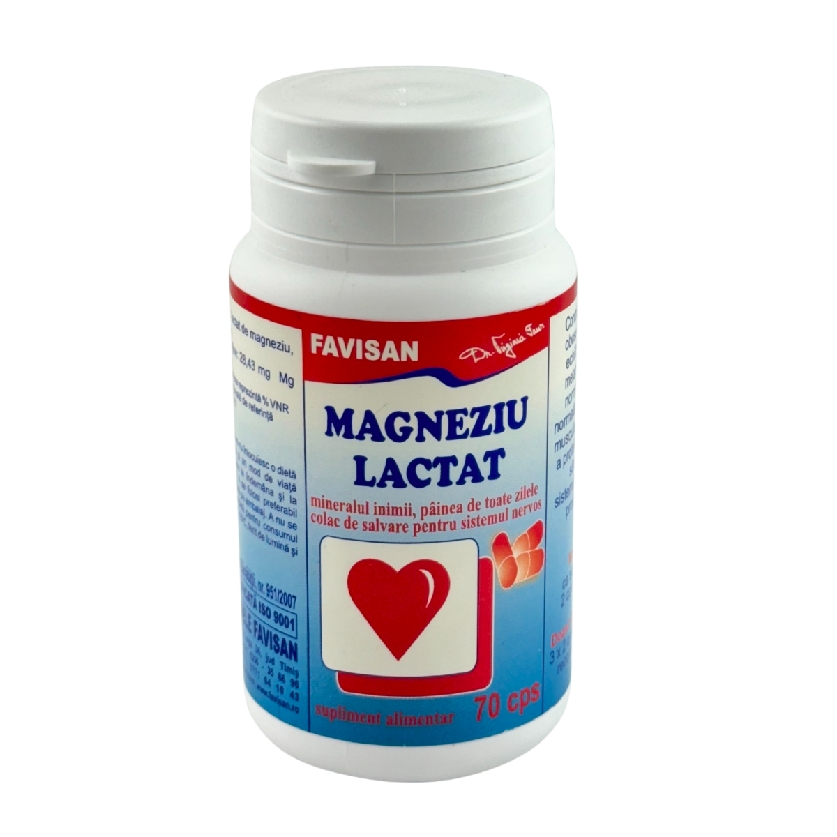 Magneziu lactat 70 capsule