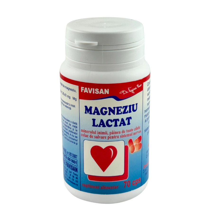 Magneziu lactat 70 capsule