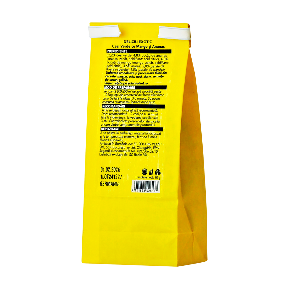 Ceai verde cu mango si ananas 90 g