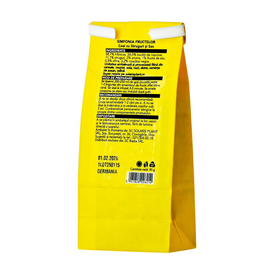 Ceai cu struguri si soc 90 g