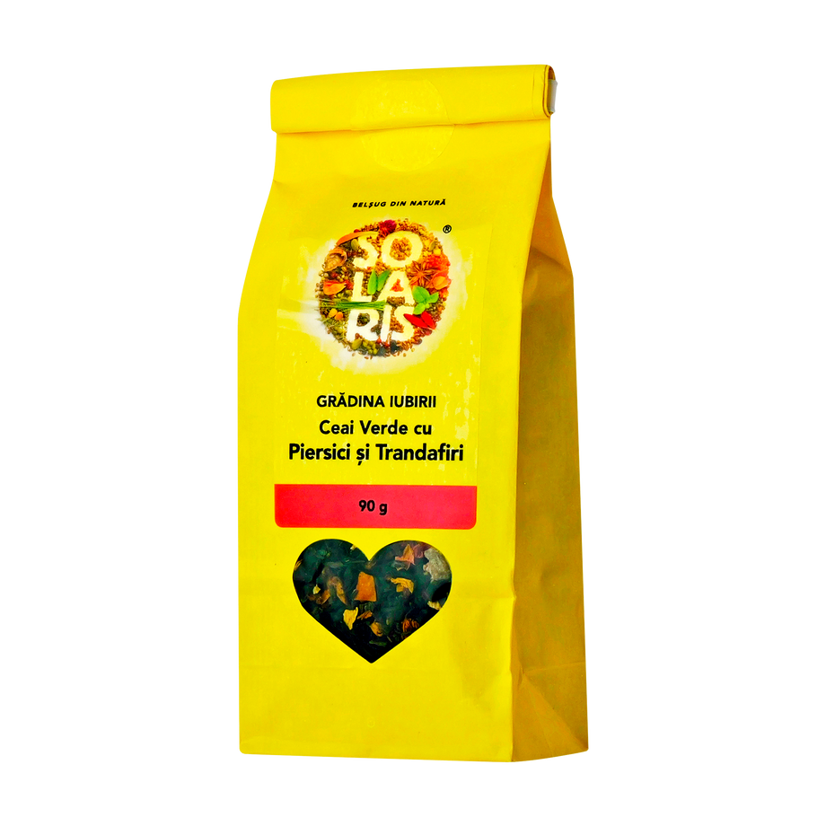 Ceai verde cu piersici si trandafiri 90 g