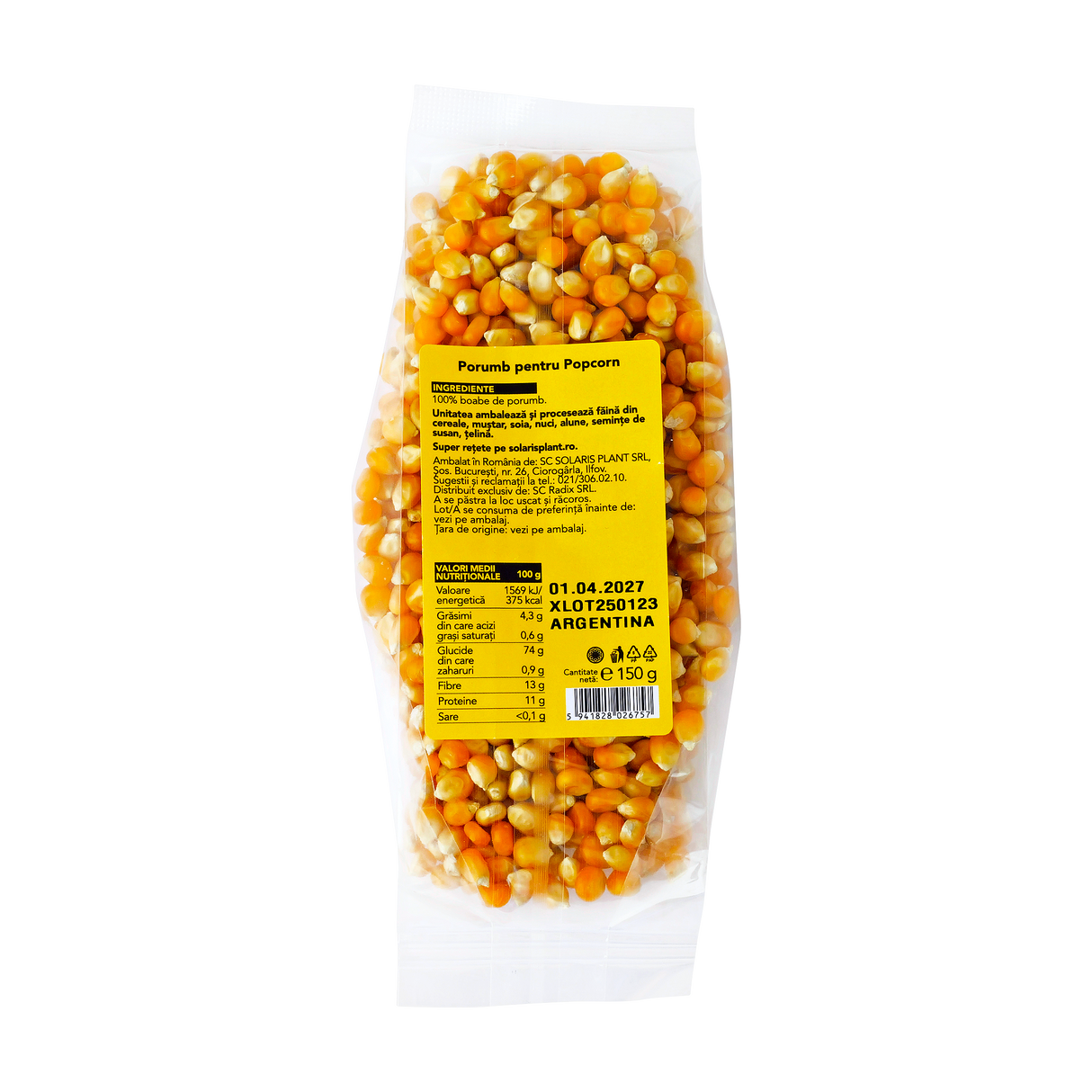 Porumb pentru popcorn 150 g