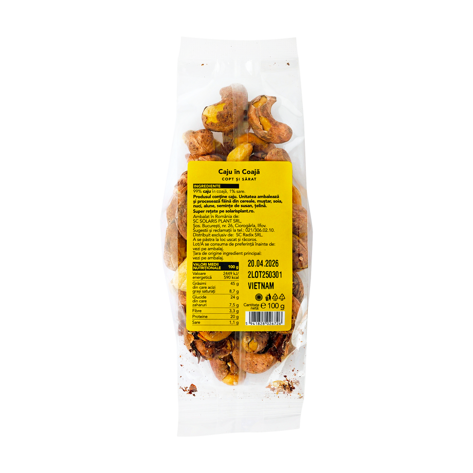 Caju in coaja copt si sarat 100 g
