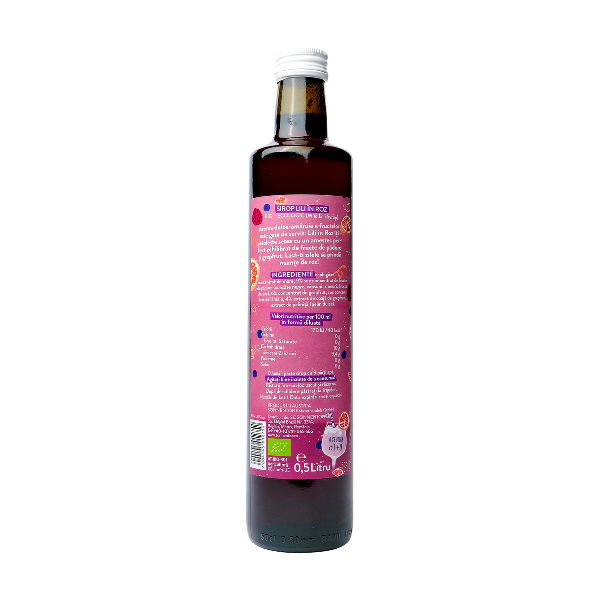 Sirop lili in roz 0.5 l
