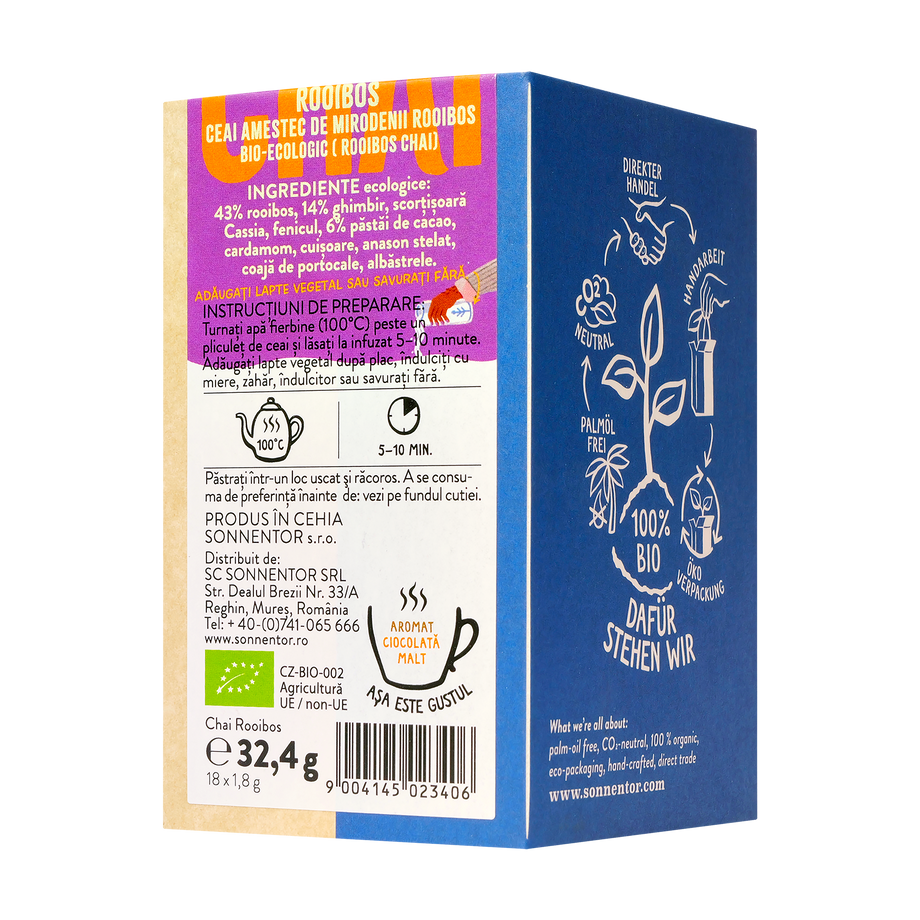 Ceai "chai" rooibos 18 plicuri