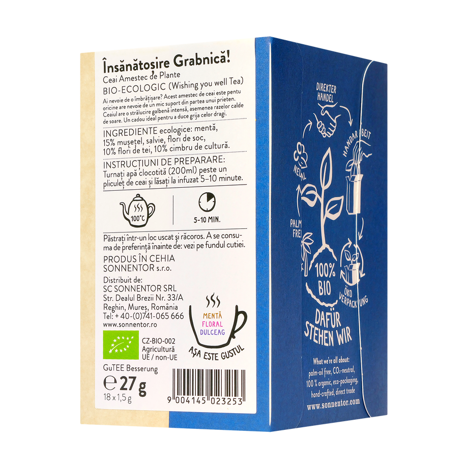 Ceai Insanatosire grabnica 18 plicuri