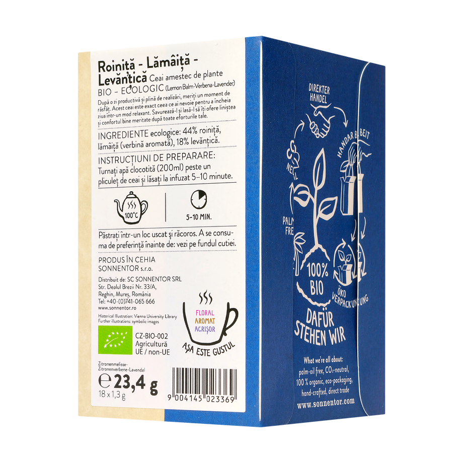 Ceai roinita, lamaita, levantica 18 plicuri