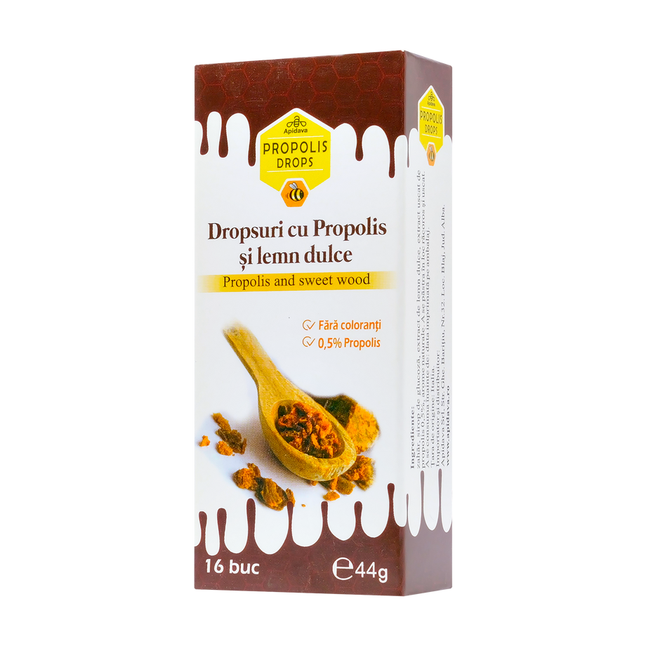Dropsuri cu propolis si lemn dulce 44 g