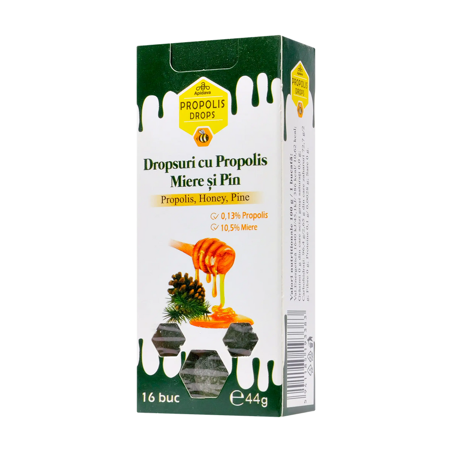 Dropsuri cu propolis miere si pin 44 g