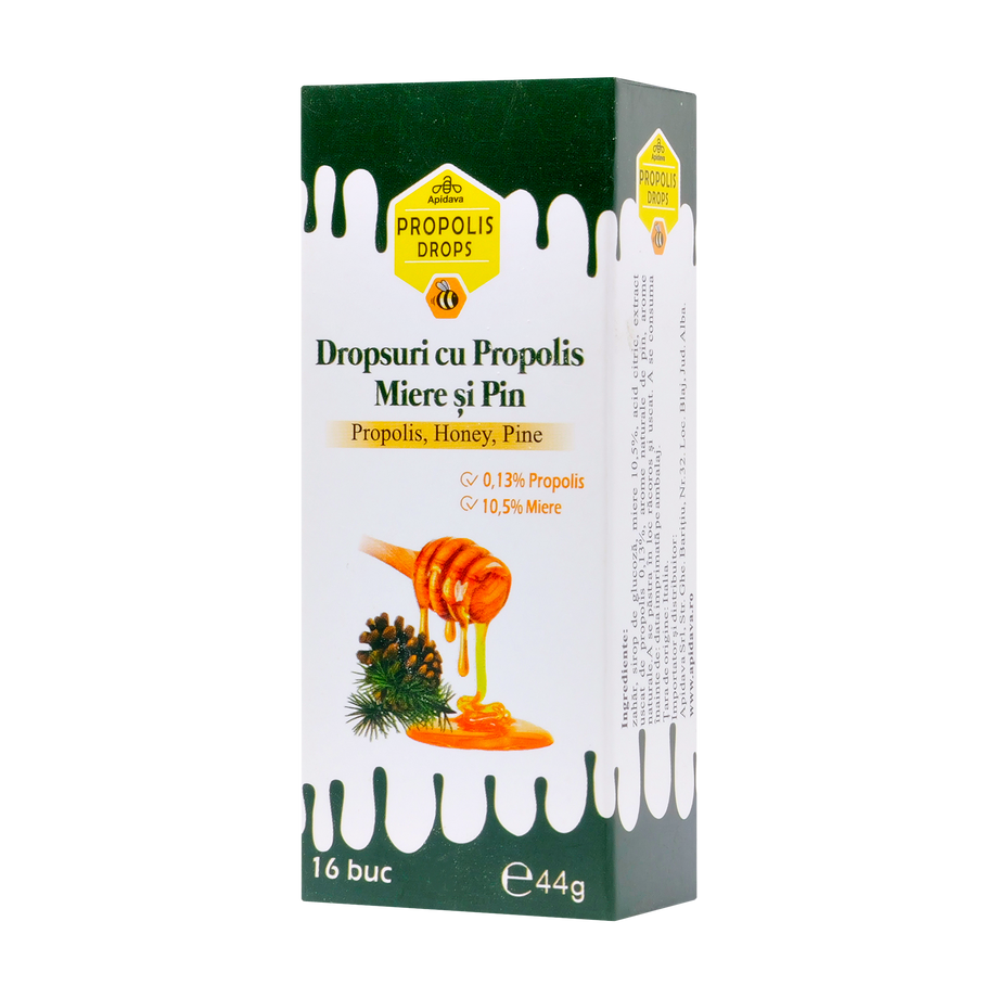 Dropsuri cu propolis miere si pin 44 g