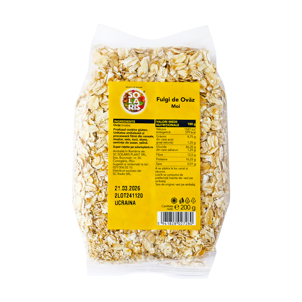 Fulgi de ovaz moi 200 g