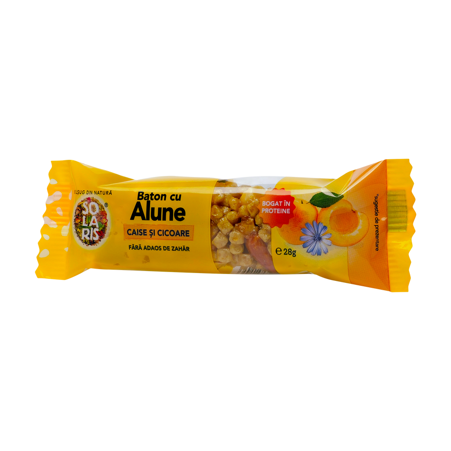 Baton cu alune, caise si cicoare 28 g