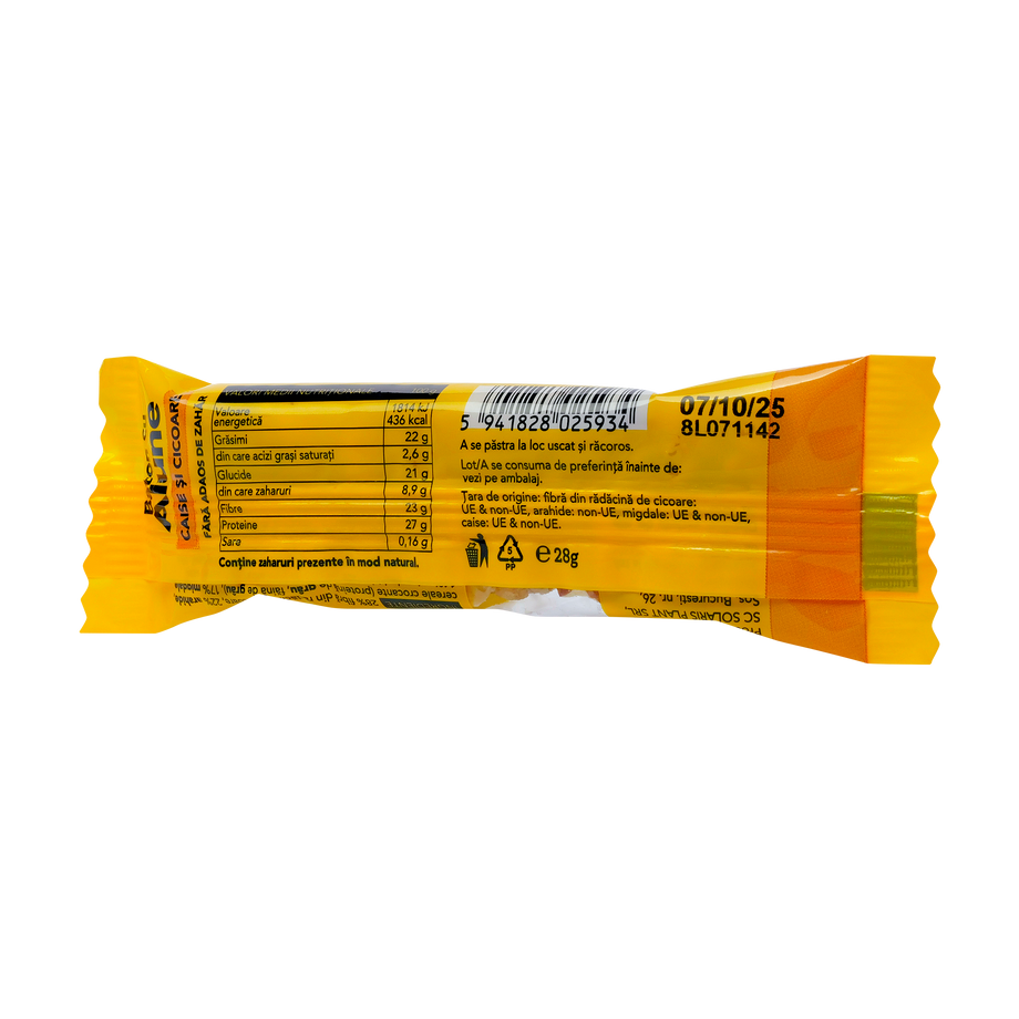 Baton cu alune, caise si cicoare 28 g