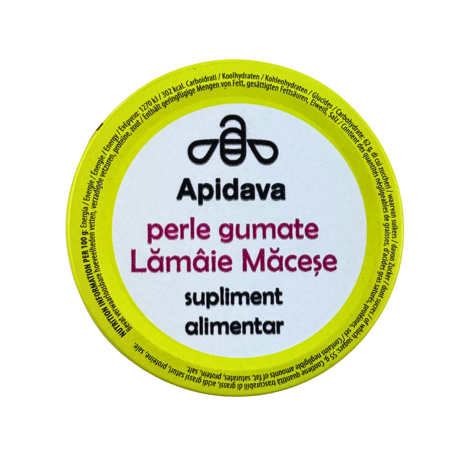 Pastile gumate cu lamaie si macese 50 g