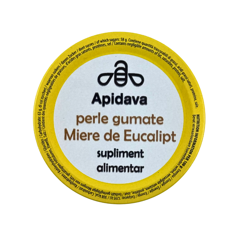 Pastile gumate cu miere si eucalipt 50 g