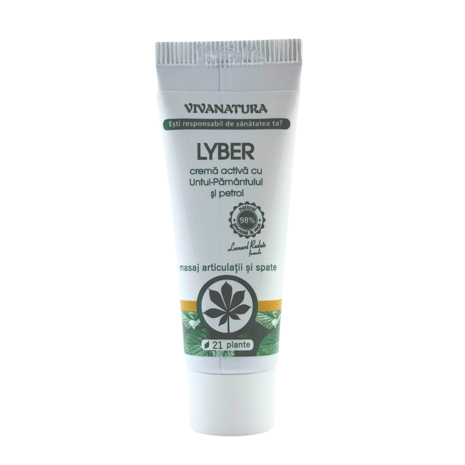 Lyber - Crema Activa Antireumatica cu Untul Pamantului si Petrol 20 ml