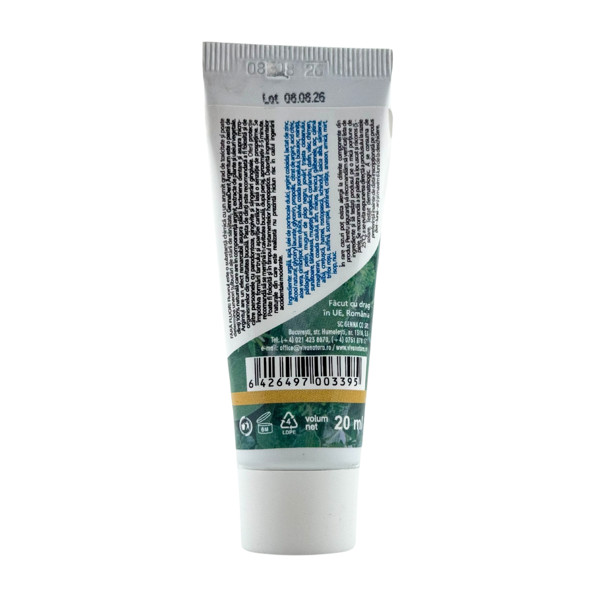 Pasta de dinti Argentum 20 ml