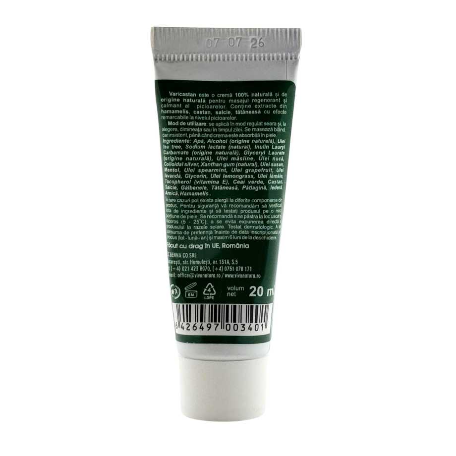 Crema masaj pentru picioare Varicastan 20 ml