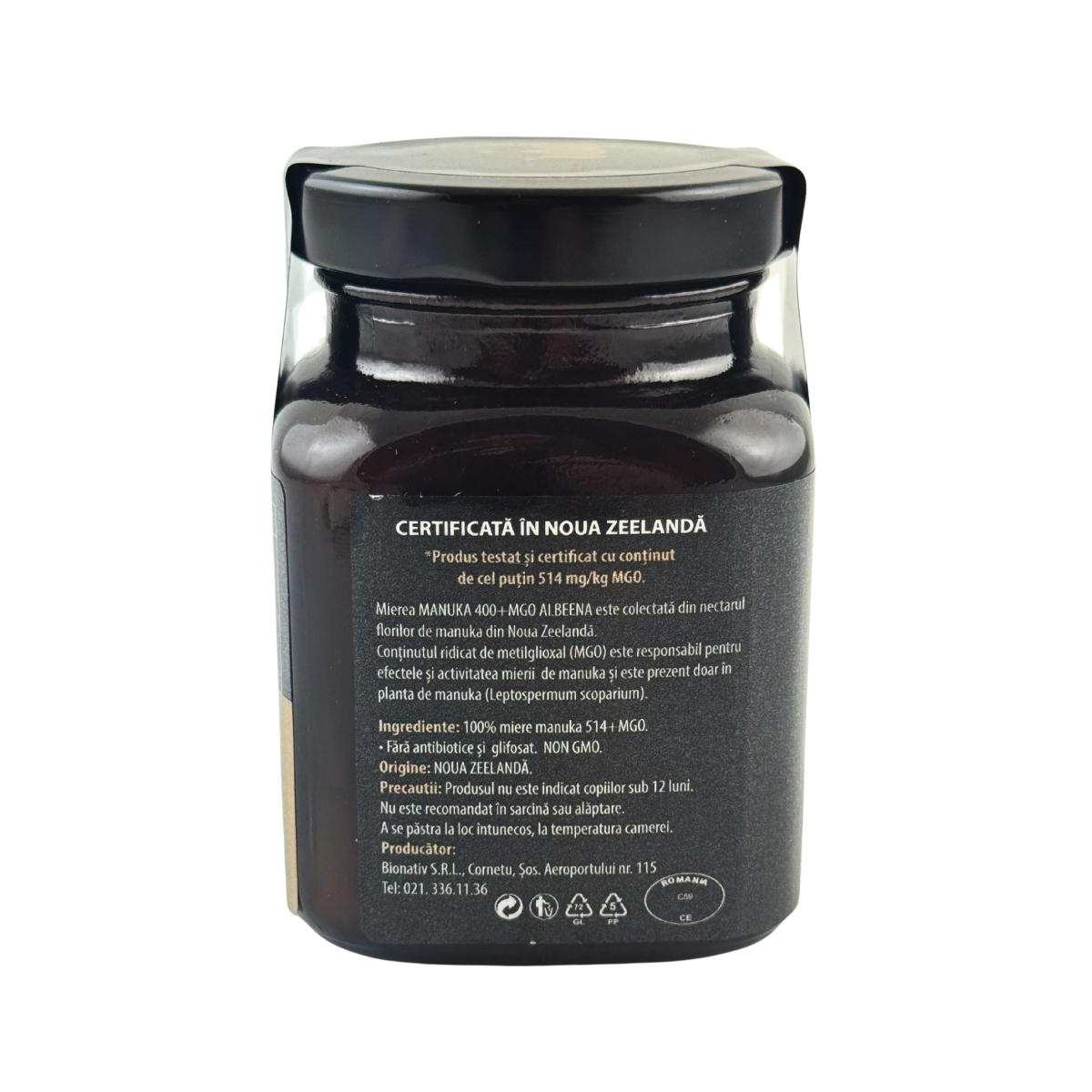 Miere de manuka cruda Albeena MGO 514 200 g