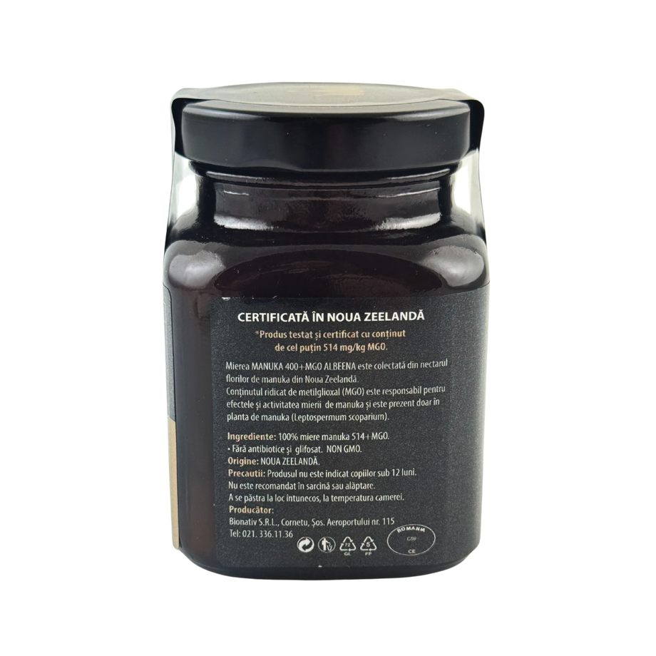 Miere de manuka cruda Albeena MGO 514 200 g
